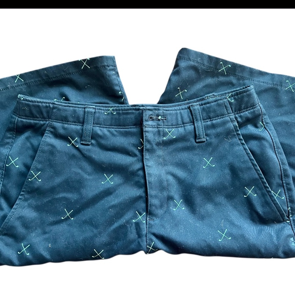 Under Armour Blue and Green Golf Shorts